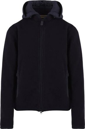 Aspesi Shetland Wol Jas - Heren - Fleece jassen - Blauw - L - Wol - Fitness