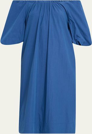 Lafayette 148 New York Ruched Off-Shoulder Dress