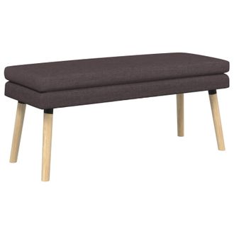 vidaXL Panchina A Doppio Strato Marrone Scuro 110 X 40 X 47 Cm Tessuto Vidaxl