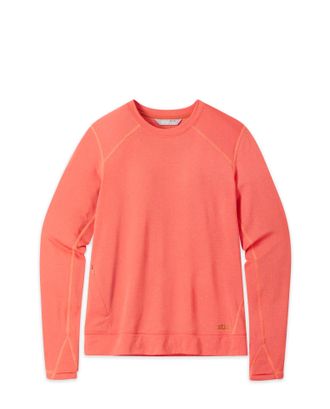 Stio | Womens Trax Power Grid Crew Top, Size Extra Small in Ember