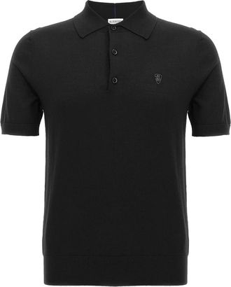 Burberry Polo Shirts - Heren - Polos - Zwart - S - Wol - Tops