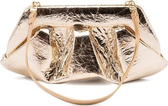 Themoirè Clutch Gea Pineapple metallizzata - Giallo