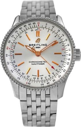 Breitling Pre-owned Breitling Navitimer 35 A17395 Silver Dial Automatic Silver-tone Dial Ladies Watch A17395