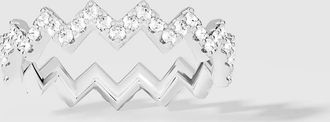 APM Monaco Bague Up And Down Argent