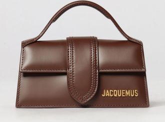 Jacquemus Bambino Calfskin Leather Mini Bag with Logo Lettering