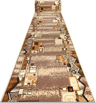 RugsX Passatoia Bcf Tracciato Beige 110 Cm Beige 110x1350 Cm