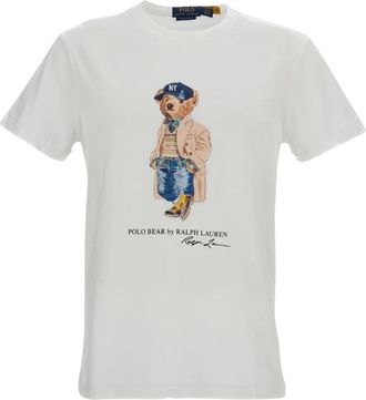 Polo Ralph Lauren T-shirt met korte mouwen - Heren - T-shirts - Wit - M - Katoen - Tops