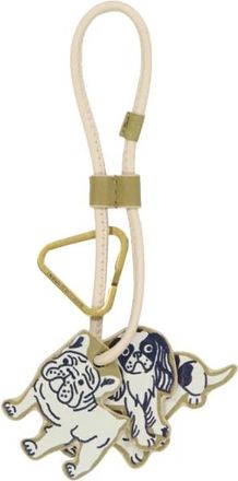 Inou&iuml; Editions Kiki Keyring - Dames - Sleutelhangers & Tashangers - Groen - ONE Size - Leer - Accessoires