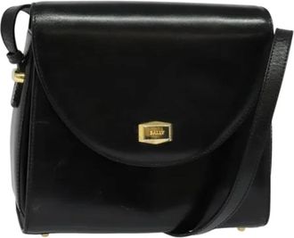 Bally Pre-owned Leren Schoudertas - Dames - Vintage Schoudertas - Zwart - ONE Size - Leer - Vintage