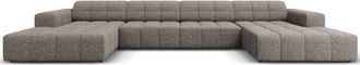 BLOOMINGLOFT 6-Sitzer Design Panorama Sofa Chicago, Chenille-Bezug