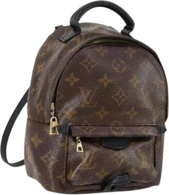 Louis Vuitton Pre-owned Backpacks, female, Brown, Size: ONE SIZE Pre-owned Canvas Backpack