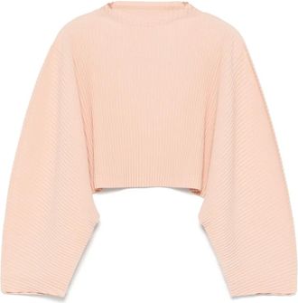 Homme Plissé Issey Miyake T-shirt plissettata - Arancione