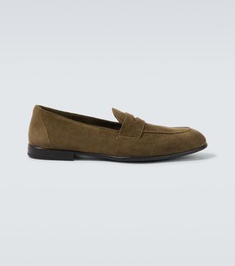 Brioni Suede penny loafers