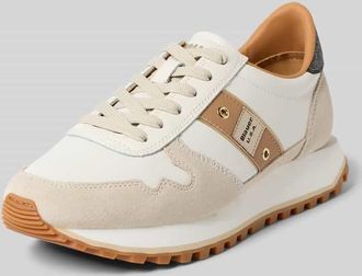 Blauer Sneaker mit Label-Detail Modell MILLEN in Ecru, Gr&ouml;&szlig;e 37