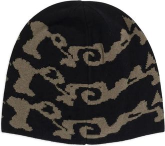 Roa Berretto con stampa logo - Nero