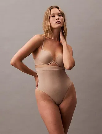 Calvin Klein High Waisted Shapewear Thong - Secure Sculpt