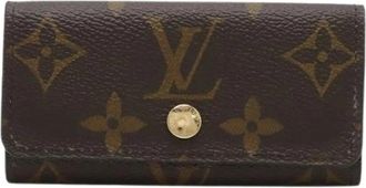 Louis Vuitton Pre-owned Monogram Multicles 4 Key Case - Dames - Vintage Accessoires - Bruin - ONE Size - Vintage