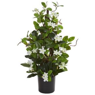 Nearly Natural 24-in Stephanotis Artificial Climbing Plant in White at Nordstrom