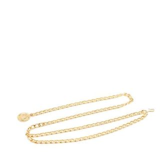 Chanel Pre-owned Chain Medallion Belt - female - Chanel Vintage - Vintage Belts - Yellow - ONE SIZE - Pre-owned