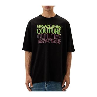 Versace Jeans Couture T-Shirts, male, Black, Size: L T-shirt