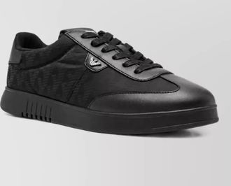 Emporio Armani logo lace-up sneakers