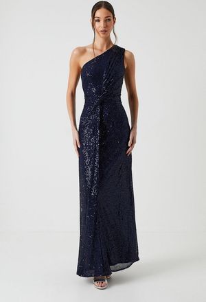 Coast Sequin Asymetric Twist Detail Bridesmaids Dress