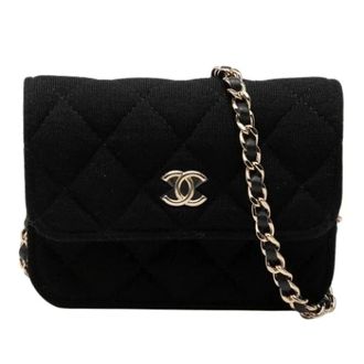 Chanel Pre-owned Cross Body Bags, female, Black, Size: ONE SIZE Pre-owned Vintage Shoulder Bag