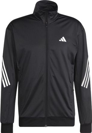 adidas 3-Stripes Knit Tennis Jacket Asia Sizing Black White HT7176