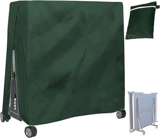 No Brand Funda Plegable Para Mesa De Ping Pong, Impermeable Y Resistente A Los Rayos Uv, De Tejido 210d (verde, 165x70x185cm)