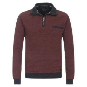 Casamoda Zip-through Sweatshirt - Heren - Sweatshirts & Hoodies - Rood - Maat: M