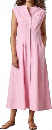 Lilla P Sleeveless Seamed Maxi Dress In Taffy