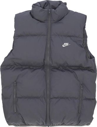 Nike Club Puffer Vest - Heren - Bodywarmers - Grijs - L - Polyester - Fitness