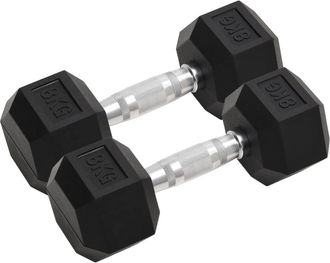vidaXL Mancuernas 2 Unidades Total Hierro Fundido 8 Kg Vidaxl