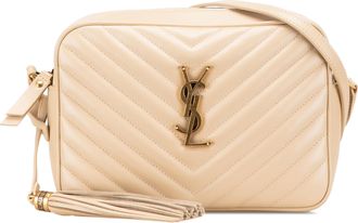 Saint Laurent Pre-owned Womens Lou Crossbody Quilted Leather - Ivory - One Size