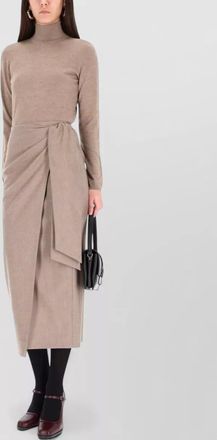 Max Mara cashmere turtleneck midi dress