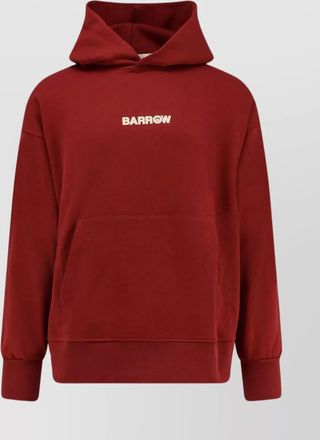 Barrow cotton sweatshirt with hood and graphic back