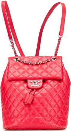 Chanel Zaino Urban Spirit piccolo in pelle di agnello 2016-2017 - Rosso