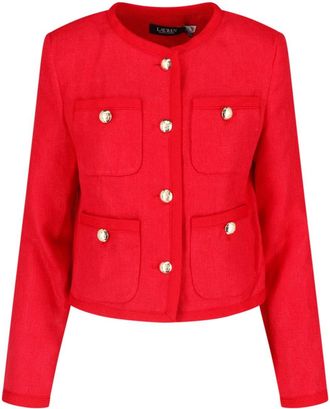 Lauren Ralph Lauren Giacca Bottoni In Lino
