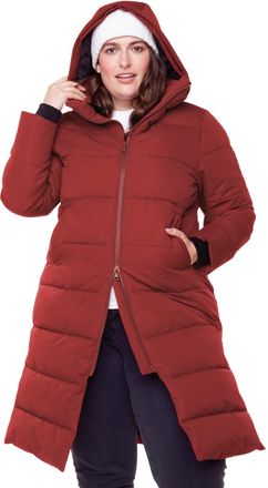 Alpine North KLUANE PLUS SIZE - Vegan Down Ultra Long Winter Parka in Red at Nordstrom, Size 2X