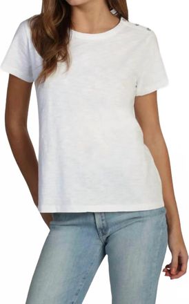 Dylan Short Sleeve Crew Tee In White
