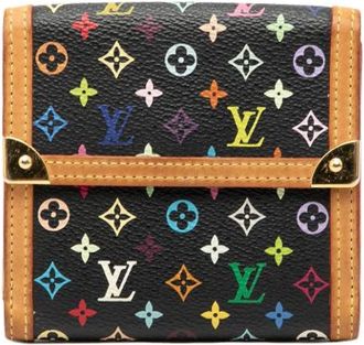Louis Vuitton Pre-owned Wallets, female, Multicolor, Size: ONE SIZE Pre-owned Vintage Canvas Wallet
