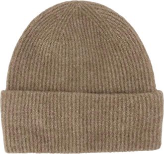 Sams&oslash;e & Sams&oslash;e ribbed hat - women - Wool/Alpaca/Recycled Polyester/Elastane - One Size - Neutrals