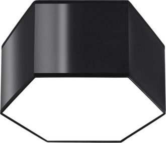 GreenIce Greenice - Sollux Lighting Sunde Plafón Decorativo Empotrado, Negro, 15,5cm