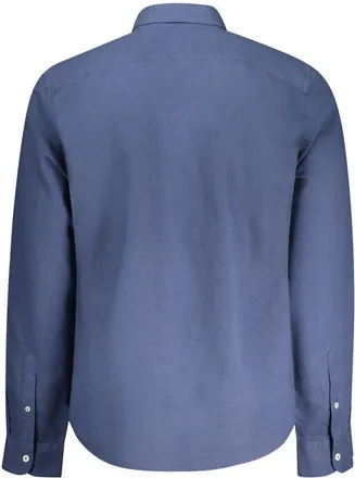 Timberland Linen Button-Down Shirt - Blue