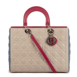 Dior Pre-owned Womens Lady Large Handbag - Ivory - One Size