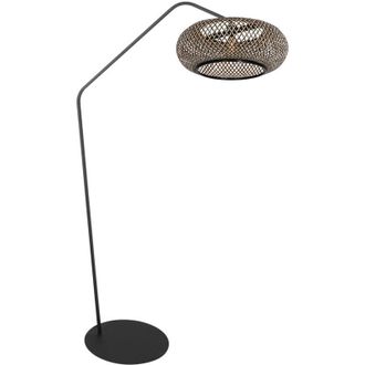Steinhauer Anne Lighting - L&aacute;mpara De Pie - Zigzag - Natural Negro - Bamb&uacute;