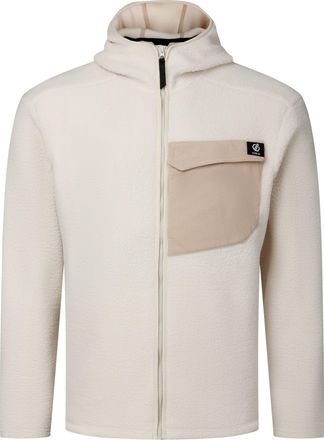 Dare 2B Dare 2B Heren Firn Borg fleecejas met capuchon (Amandelmelk)