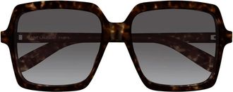 Saint Laurent Zonnebril vierkant - Dames - Accessoires - Bruin - Maat: 56 MM