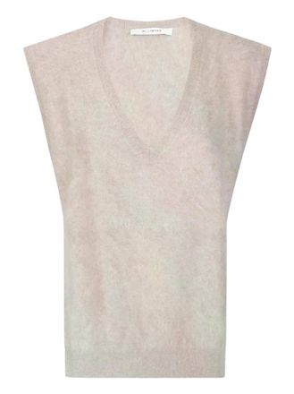 Absolut Cashmere Womens Miriam Sleeveless V-Neck Sweater In Chestnut
