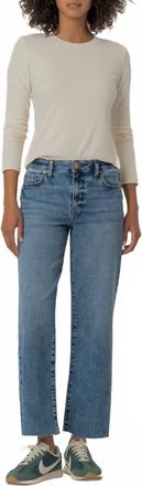 Kut from the Kloth Charlotte Raw Hem Jeans In Star Wash